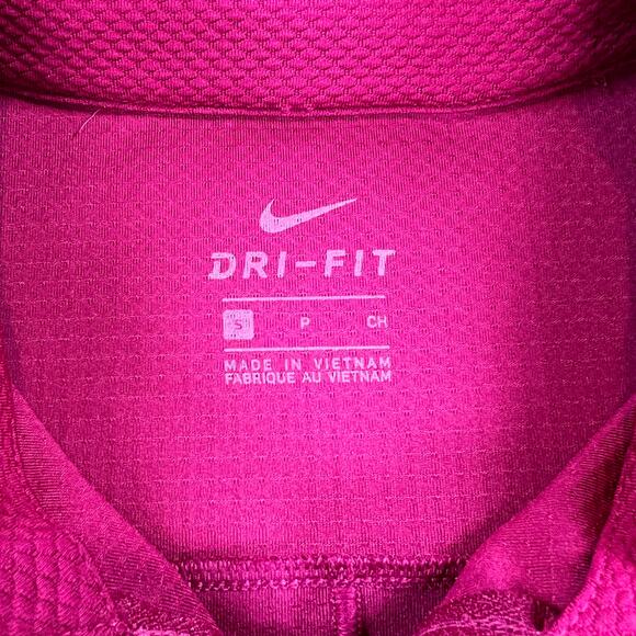 Nike Full Zip Active Jacket Women's S Fuchsia Pink Textured Golf Hiking Walking - Picture 3 of 8